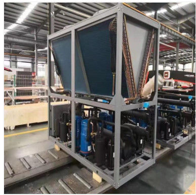 19.5KW الهجين مصدر الهواء مضخة الحرارة المضخات الحرارية الجوفية التجارية