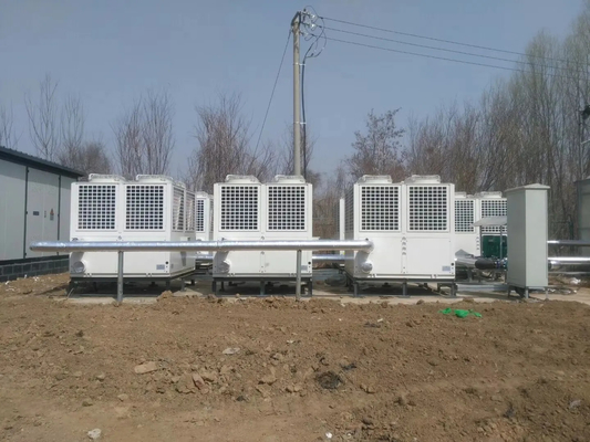 مضخة حرارية لمصدر الهواء تتالي 25Kw R410A مبرد 90 درجة ماء ساخن
