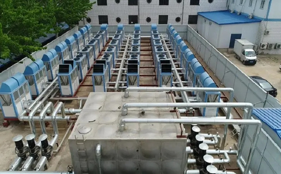 مضخة حرارة تتالي 150Kw من الماء الساخن R134a R410A لشركات التعدين