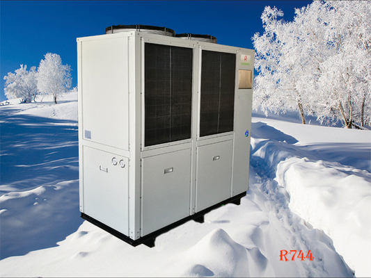 CO2 Cascade AC العاكس مضخة حرارية متكاملة درجة حرارة منخفضة 45Kw