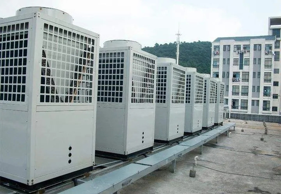 160Kw CO2 مصدر المياه مضخة حرارية لتدفئة جامعة المدرسة والماء الساخن